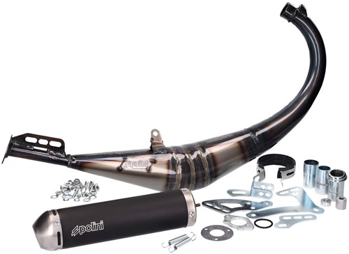 Uitlaat Polini Aprilia RX50 Enduro / Aprilia SX50 / Beta RR Motard / Derbi Senda R DRD Racing / Derbi Senda R X-Treme / Gilera SMT 50 / Malaguti XTM Enduro / Rieju RR / Yamaha DT50R 200.0405