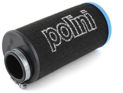 Powerfilter POLINI Evo Zwart / Blauw Recht Ø39 PHBG 203.0146