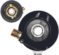 kilometer telleraandrijving cpi oliver / cpi hussar / cpi popcorn / baotian speedy 10inch wielen / keeway fact / peugeot v-clic - voor 10mm voorwielas-2