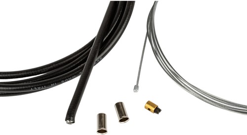 Gaskabel Set Zwart 1.2mm x 2 Meter Universeel Bromfiets / Schakelbrommer