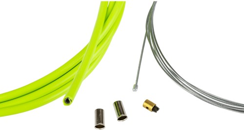 Gaskabel Set Groen / Geel 1.2mm x 2 Meter Universeel Bromfiets / Schakelbrommer