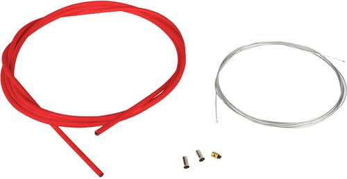 Gaskabel Set Rood 1.2mm x 2 Meter Universeel Bromfiets / Schakelbrommer-2