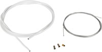 Gaskabel Set Wit 1.2mm x 2 Meter Universeel Bromfiets / Schakelbrommer-2