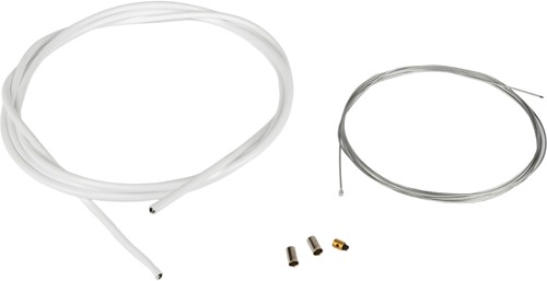 Gaskabel Set Wit 1.2mm x 2 Meter Universeel Bromfiets / Schakelbrommer-2