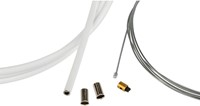 Gaskabel Set Wit 1.2mm x 2 Meter Universeel Bromfiets / Schakelbrommer