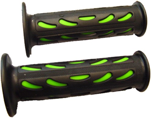 handvat scooter set zwart / groen druppel