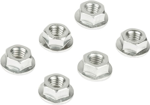 Flens Moer Set M6 - 6 Delig - Zilver