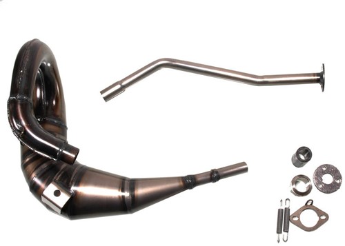 Uitlaatbocht Giannelli Derbi Senda DRD / Aprilia RS 50 / Beta RR / Yamaha DT 50 R Bovenlangs (Linker Zijde) 34078HF