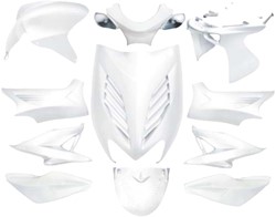 Kappenset voor Yamaha Aerox T/m 2012 DMP - Wit - 11 Delig