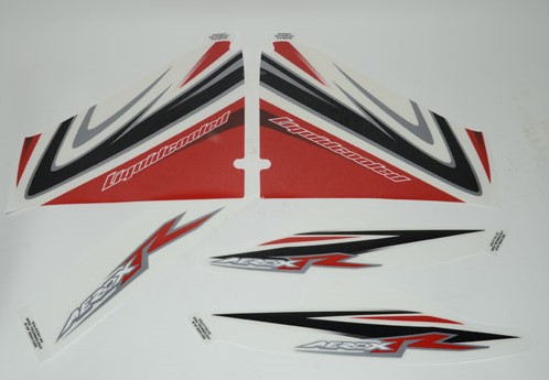 sticker set yamaha aerox tot 2012 rood / wit origineel - 3c6f17aa40