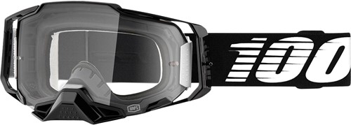Crossbril 100% Armega Glans zwart - Heldere lens