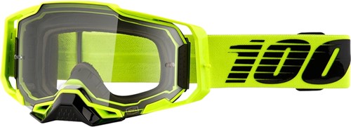 Crossbril 100% Armega Nuclear Citrus Neon geel - Heldere lens