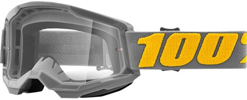 Crossbril 100% Strata 2 Izipizi Grijs - Heldere lens