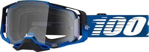 Crossbril 100% Armega Rockchuck Blauw / Zwart  - Heldere lens