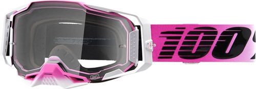 Crossbril 100% Armega Harmony Wit/Roze - Heldere lens