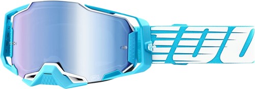 Crossbril 100% Armega Oversized Blauw - Blauwe Mirror lens