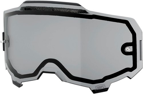 Vervangingslens 100% Armega Crossbril Anti-fog dual geventileerde lens - Smoke lens