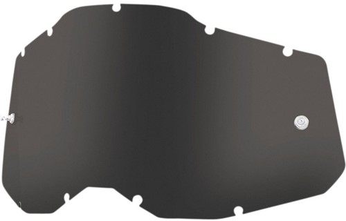 Vervangingslens 100% Strata 2 / Racecraft 2 / Accuri 2 Crossbril - Donker Smoke lens - Enkele lens