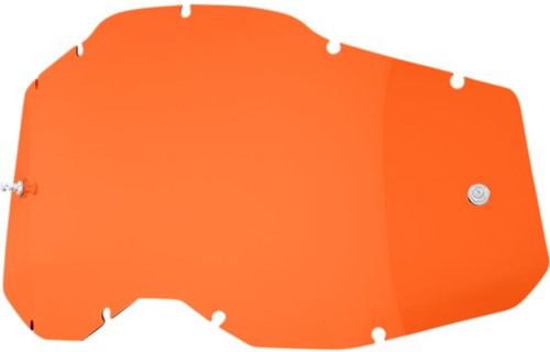 Vervangingslens 100% Strata 2 / Racecraft 2 / Accuri 2 Crossbril - Oranje lens - Enkele lens