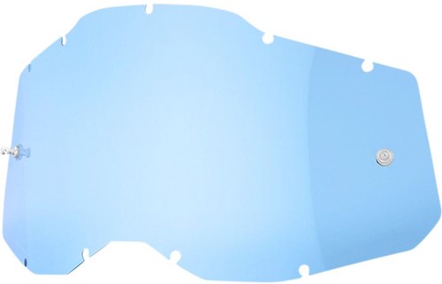 Vervangingslens 100% Strata 2 / Racecraft 2 / Accuri 2 Crossbril - Blauwe lens - Enkele lens