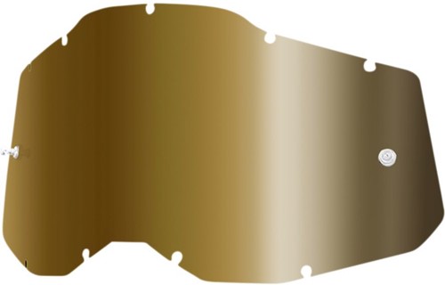 Vervangingslens 100% Strata 2 / Racecraft 2 / Accuri 2 Crossbril - Goude Mirror lens - Enkele lens