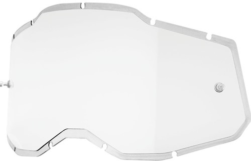 Vervangingslens 100% Strata 2 / Racecraft 2 / Accuri 2 Crossbril - Heldere lens - Injected lens