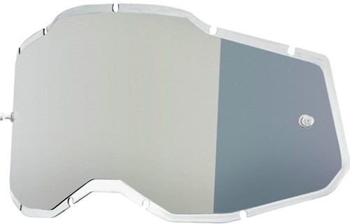 Vervangingslens 100% Strata 2 / Racecraft 2 / Accuri 2 Crossbril - Zilver - Injected lens