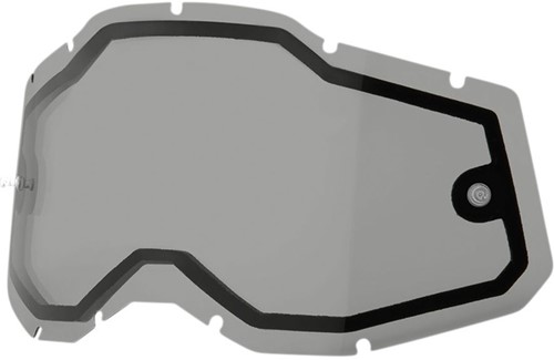 Vervangingslens 100% Strata 2 / Racecraft 2 / Accuri 2 Crossbril - Smoke lens - Anti-fog dual lens