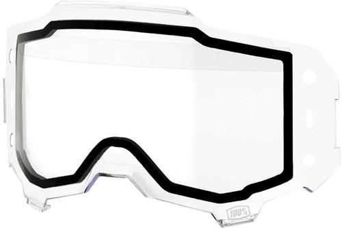 Vervangingslens 100% Armega Forecast Crossbril - Heldere lens - Anti-fog dual lens