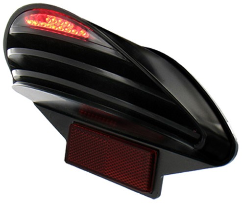 Achterlicht Led BCD Style Zwart Yamaha Aerox T/m 2012 / Cpi Oliver / Cpi Aragon / Aprilia RS50 Extrema / Generic Cracker / Keeway Fact / Sachs Speedjet feu00202