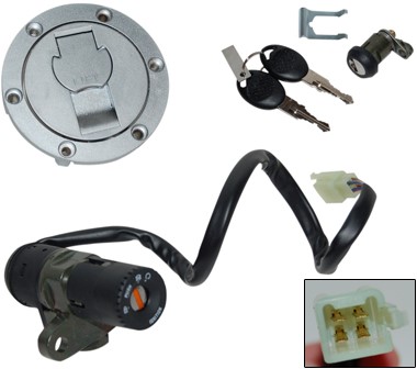 contactslot set yamaha TZR 50 + tankdop v.a 2002 originele kwaliteit