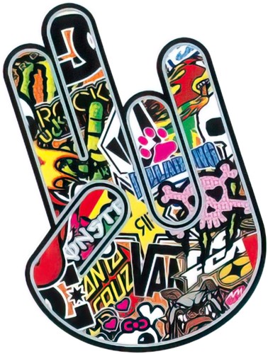 Sticker Vingers Bomb
