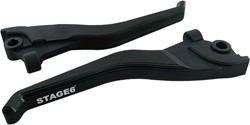 Remgreep set CNC Stage6 Zwart MBK Nitro 50 / MBK Nitro Naked 50 / Yamaha Aerox 50 T/m 2012