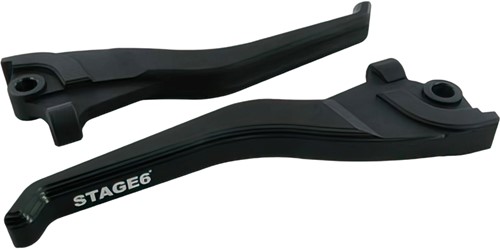 Remgreep set CNC Stage6 Zwart MBK Nitro 50 / MBK Nitro Naked 50 / Yamaha Aerox 50 T/m 2012