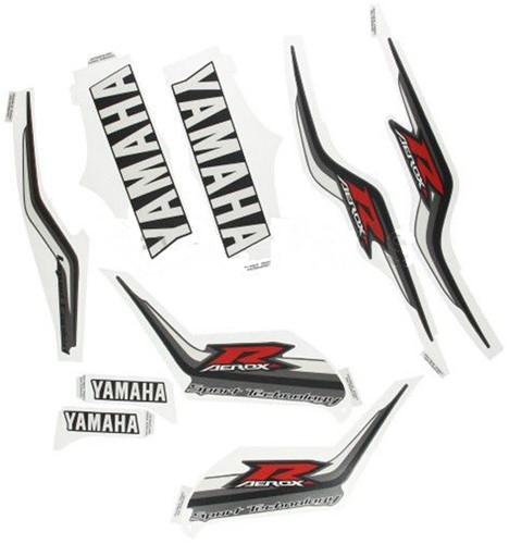 Stickerset (Origineel) Wit / Rood Yamaha Aerox v.a 2013 Origineel 1phf17aa0000