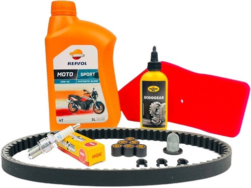 Onderhoudspakket klein 10inch Wielen Peugeot 4t / Baotian 4t / Znen 4t / China 4t / Btc / Agm 4t / Iva 4t / Fosti Retro / Turbho 4t 