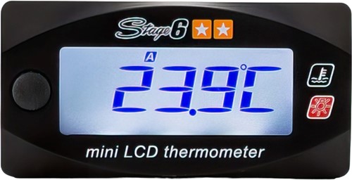 Temperatuurmeter Stage6 MK2 Zwart 0-120°C - 60x30x11.5mm