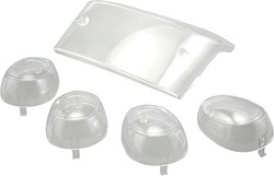 Achterlichtglas Set Lexus + knipperlichtglas voor Yamaha Bws Naked / MBK Booster Spirit 50 V.a 2004 T/m 2016