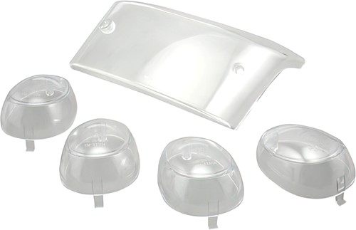 Achterlichtglas Set Lexus + knipperlichtglas voor Yamaha Bws Naked / MBK Booster Spirit 50 V.a 2004 T/m 2016
