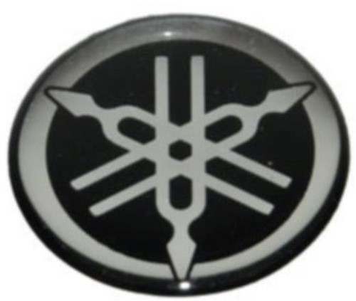 Logo Yamaha Voorscherm Zwart Chroom Origineel x01f153a1000