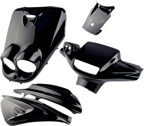 Kappenset voor Yamaha SPY - Glans Zwart - 5 Delig