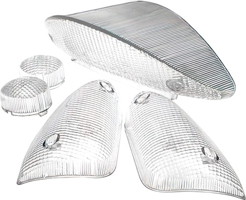 Achterlichtglas + Knipperlichtglas Transparant voor Yamaha Aerox / MBK Nitro - Schroef Montage