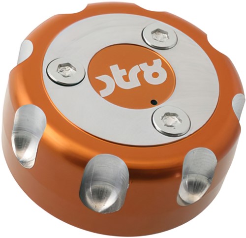 Benzinetankdop STR8 CNC Racing Yamaha / MBK / Derbi Senda - Oranje