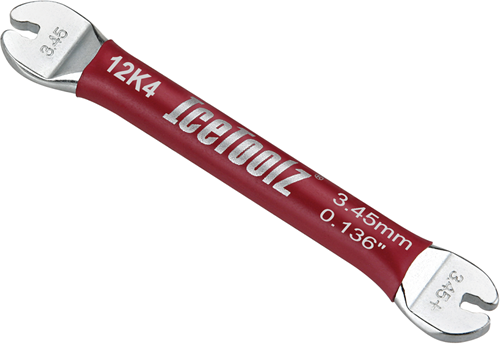 Fiets Spaaknippel sleutel IceToolz 12K4 voor 3,45mm / 80ga / 0,136" nippels