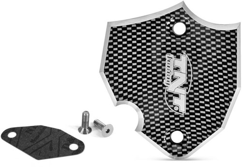 Afdekplaat oliepomp TNT voor Minarelli AM6 Aluminium / Carbon