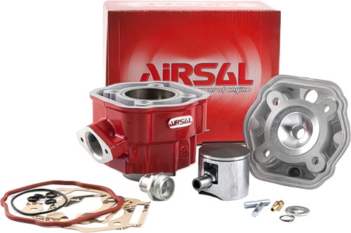 Cilinder Airsal 80cc Ø50mm Derbi GPR50 Nude / Derbi GPR50 Racing / Derbi Senda R DRD Devil / Derbi Senda R X-Race / Derbi Senda SM DRD Racing / Gilera SMT 50 / Gilera RCR 50