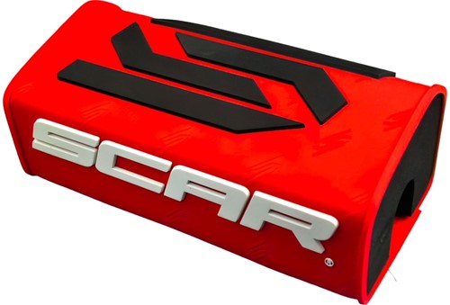 Stuurpad SCAR 3D Rood - Voor 22/28mm sturen - Zonder Middenbeugel