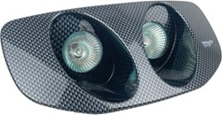 Koplamp Unit Carbon (2x Halogeen) Piaggio Typhoon 50