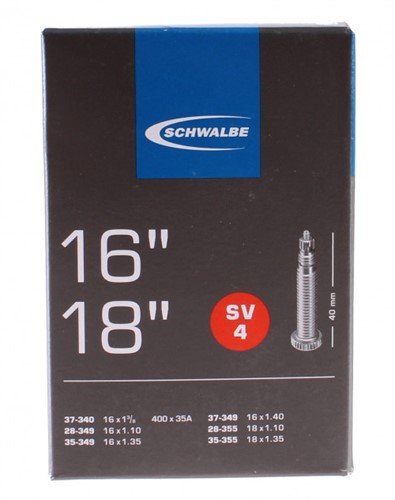 Fiets Binnenband Schwalbe SV4 16-18" / 28/37-340/355 - 40mm Fransventiel