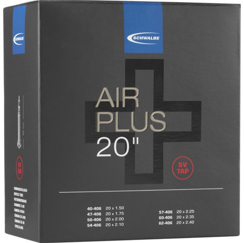 Fiets Binnenband Schwalbe Air Plus AV7AP 20" / 40/62-406 - 40mm Fransventiel